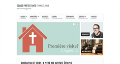 Desktop Screenshot of eglise-protestante-montpellier.org